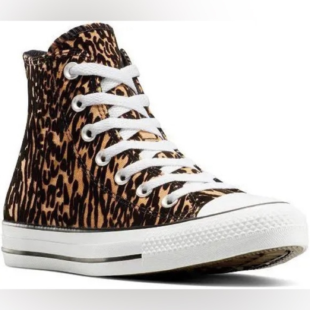 Converse Leopard Print High-Top Sneakers